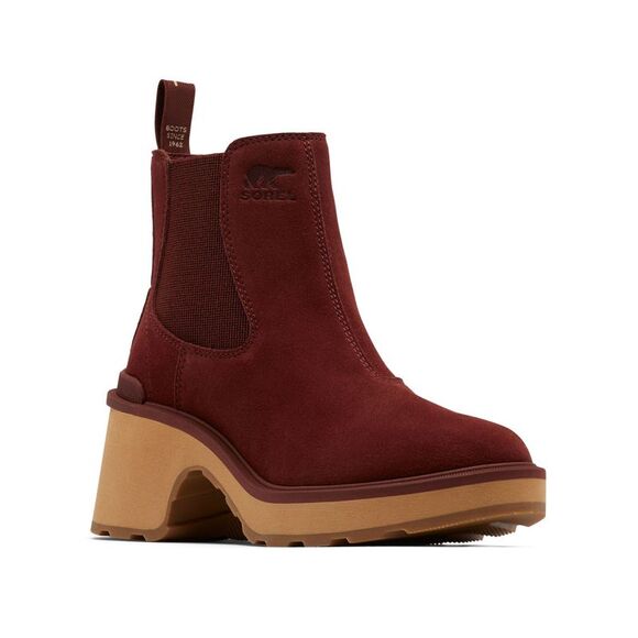 SOREL Womens Maroon Back Pull-Tab 1